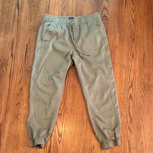 GAP Olive Green Drawstring Jogger Pants